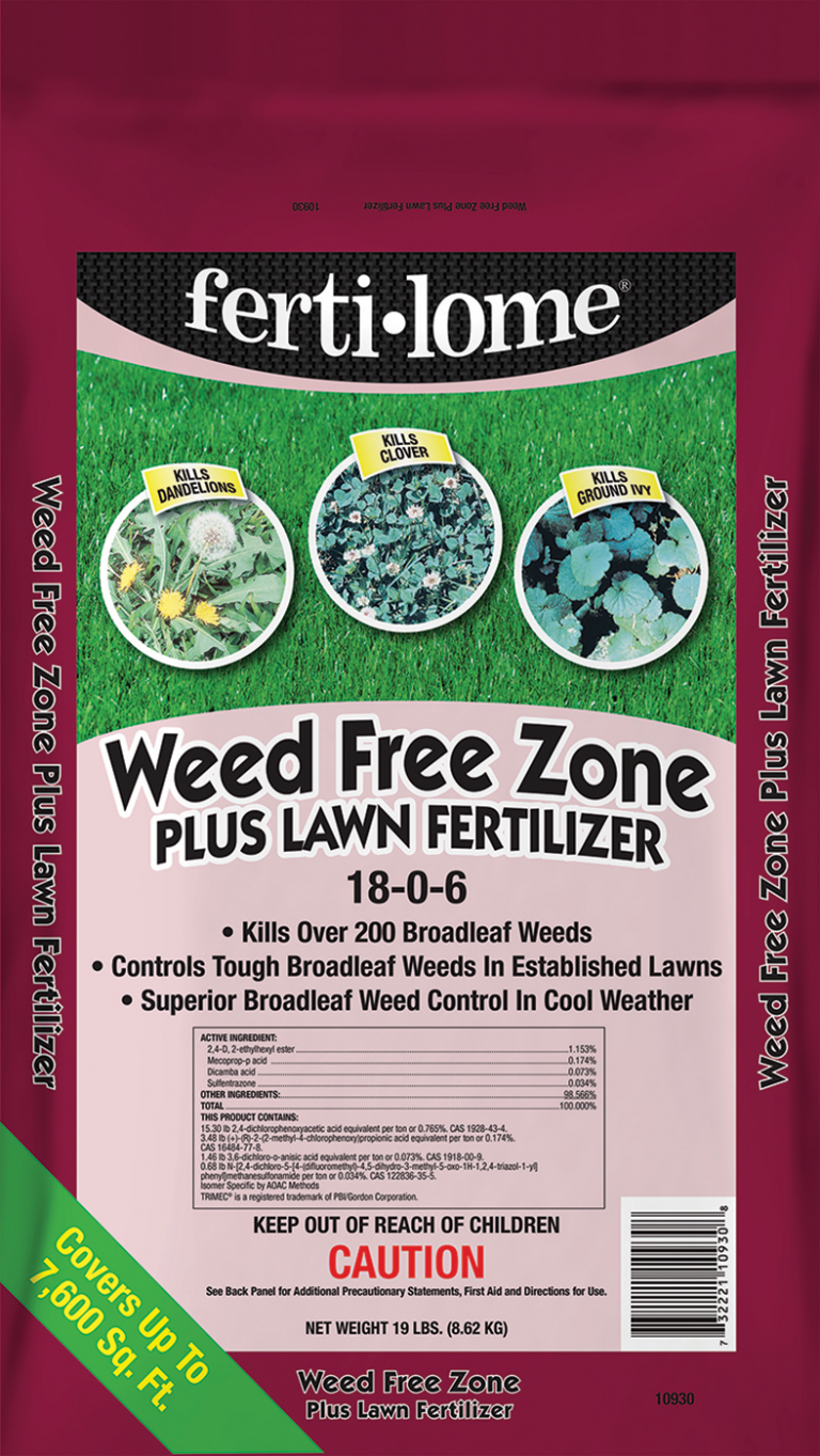 WEED FREE ZONE PLUS LAWN FERTILIZER 18-0-6 | Green House ...